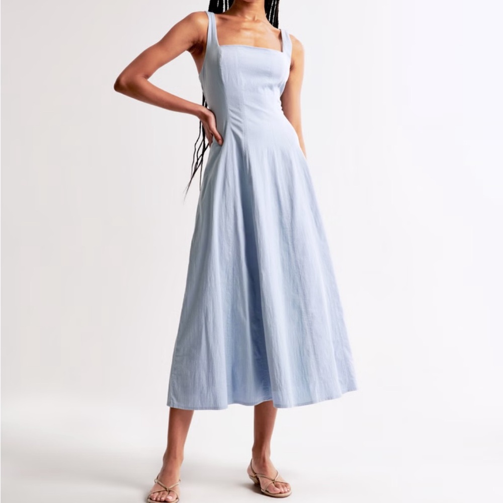 Abercrombie & Fitch Sky Blue Sleeveless Maxi Dress